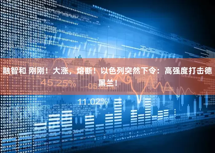 融智和 刚刚！大涨，熔断！以色列突然下令：高强度打击德黑兰！