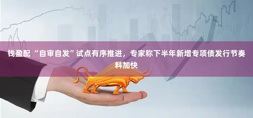 钱盈配 “自审自发”试点有序推进，专家称下半年新增专项债发行节奏料加快