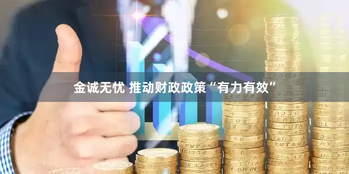 金诚无忧 推动财政政策“有力有效”
