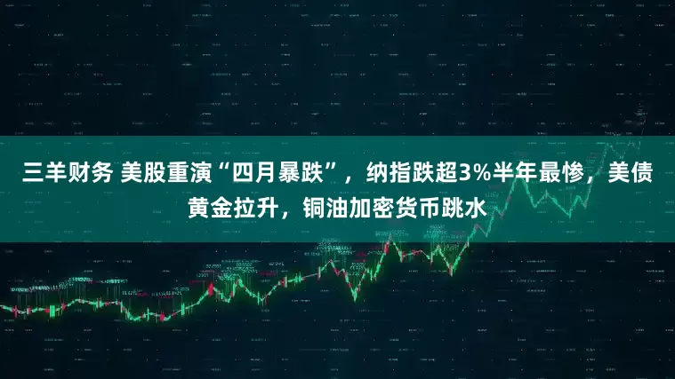 三羊财务 美股重演“四月暴跌”，纳指跌超3%半年最惨，美债黄金拉升，铜油加密货币跳水